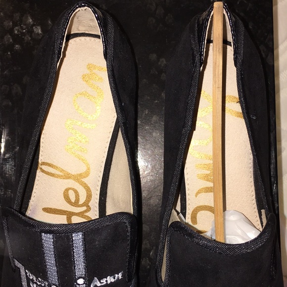 NEW Sam Edelman Keller Black Velvet loafers - Picture 6 of 9